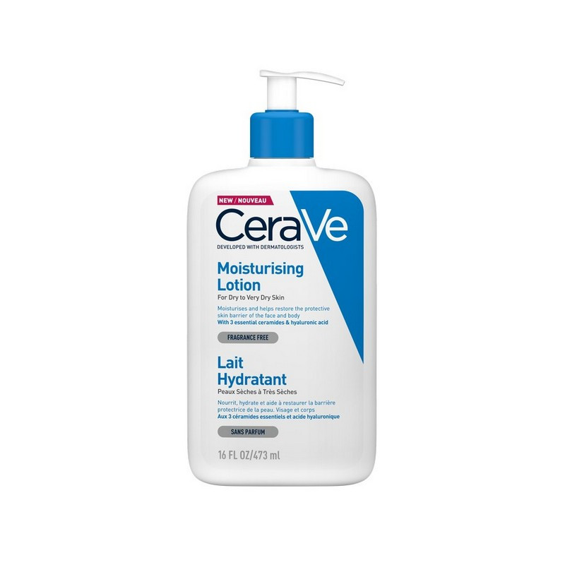 CeraVe Moisturizing Lotion Ενυδατικό Γαλάκτωμα για Ξηρό/Πολύ Ξηρό Δέρμα, 473ml