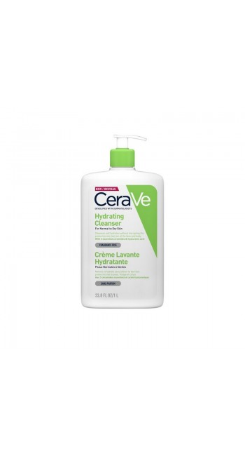 CeraVe Hydrating Cleanser Κρέμα Καθαρισμού για Κανονική - Ξηρή Επιδερμίδα 1000ml 