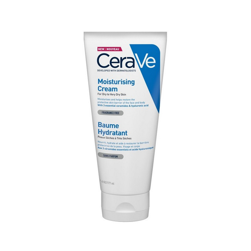 CeraVe Moisturizing Cream Ενυδατική Κρέμα για Ξηρό/Πολύ Ξηρό Δέρμα, 177ml