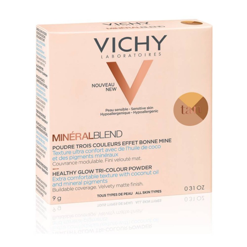 Vichy MineralBlend Healthy Glow-Tri Color Powder Tan, 9g