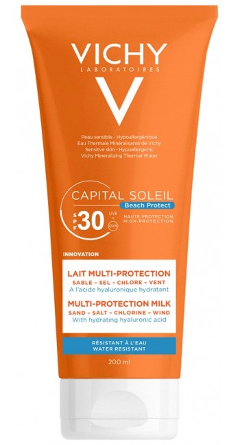 Vichy Capital Soleil Beach Protect SPF30+ Multi-Protection Milk Face & Body 200ml 