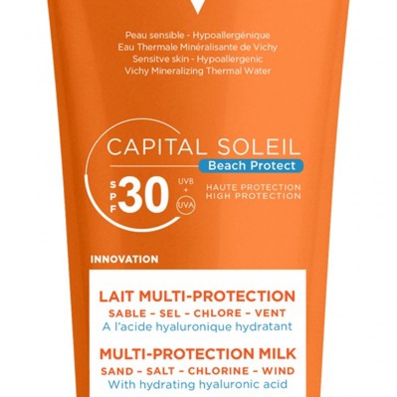 Vichy Capital Soleil Beach Protect SPF30+ Multi-Protection Milk Face & Body 200ml 