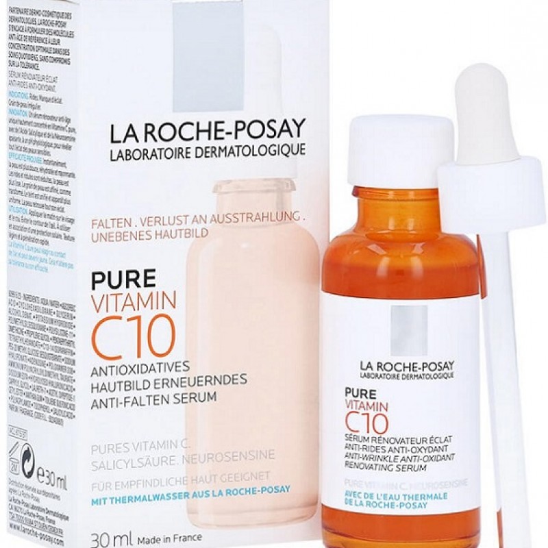 La Roche Posay Pure Vitamin C10 Serum Aντιοξειδωτικός Αντιρυτιδικός Ορός με Βιταμίνη C, 30ml