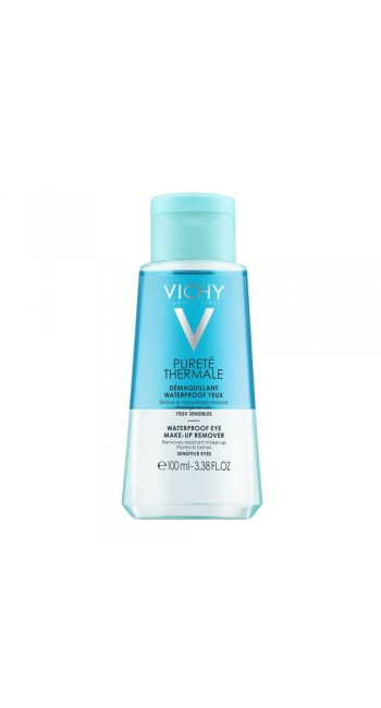 Vichy Purete Thermale Waterproof Eye Make-up Remover Ντεμακιγιάζ Ματιών για Αδιάβροχο Μακιγιάζ, 100ml 