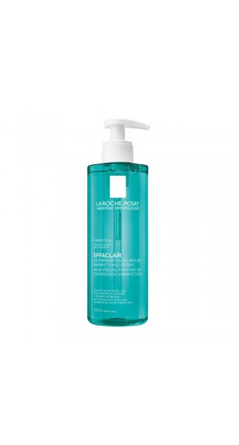 La Roche Posay Effaclar Μιcro-Peeling Purifying Gel Αφρώδες Gel Καθαρισμού Ενάντια σε Σοβαρές Ατέλειες & Έντονα Σημάδια, Κατάλληλο για Πρόσωπο & Σώμα, 400ml