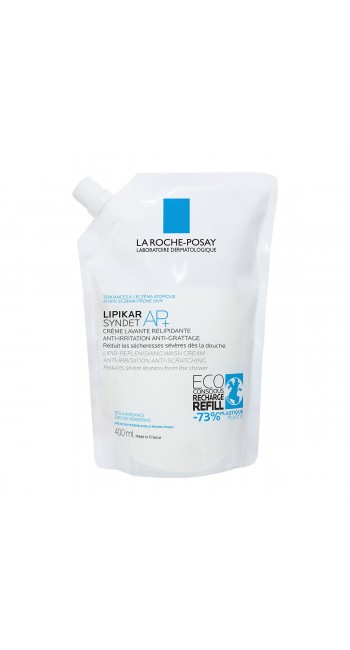 La Roche Posay Lipikar Syndet AP+ Refill Κρεμώδες Αφρόλουτρο για το Ξηρό Δέρμα με Τάση Ατοπίας, 400ml