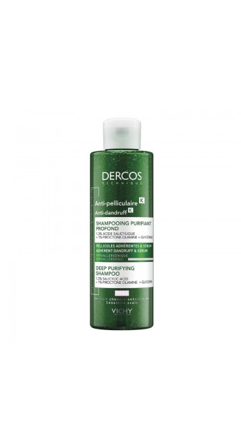 Vichy Dercos Anti-Dandruff Κ Αντιπιτυριδικό Σαμπουάν για Ευαίσθητο Τριχωτό, 250ml