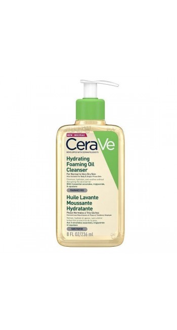 CeraVe Hydrating Foaming Cleansing Oil Λάδι Καθαρισμού για Ξηρά & Ευαίσθητα Δέρματα, 236ml