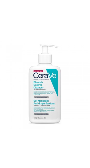 CeraVe Blemish Control Face Cleanser Τζελ Καθαρισμού Προσώπου για Επιδερμίδες με Ατέλειες, 236ml 