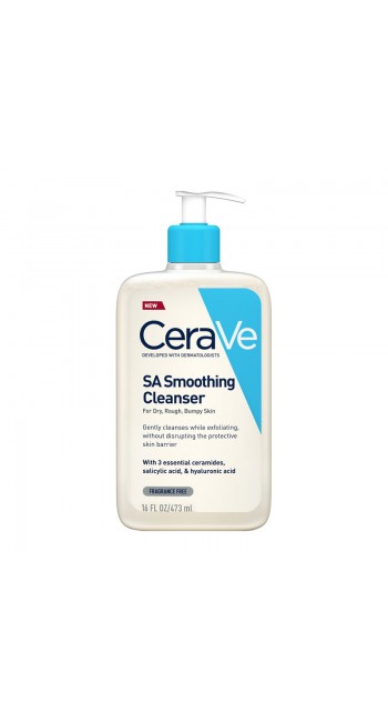 CeraVe SA Smoothing Cleanser Τζελ Καθαρισμού & Απολέπισης της Ξηρής Επιδερμίδας, 473ml