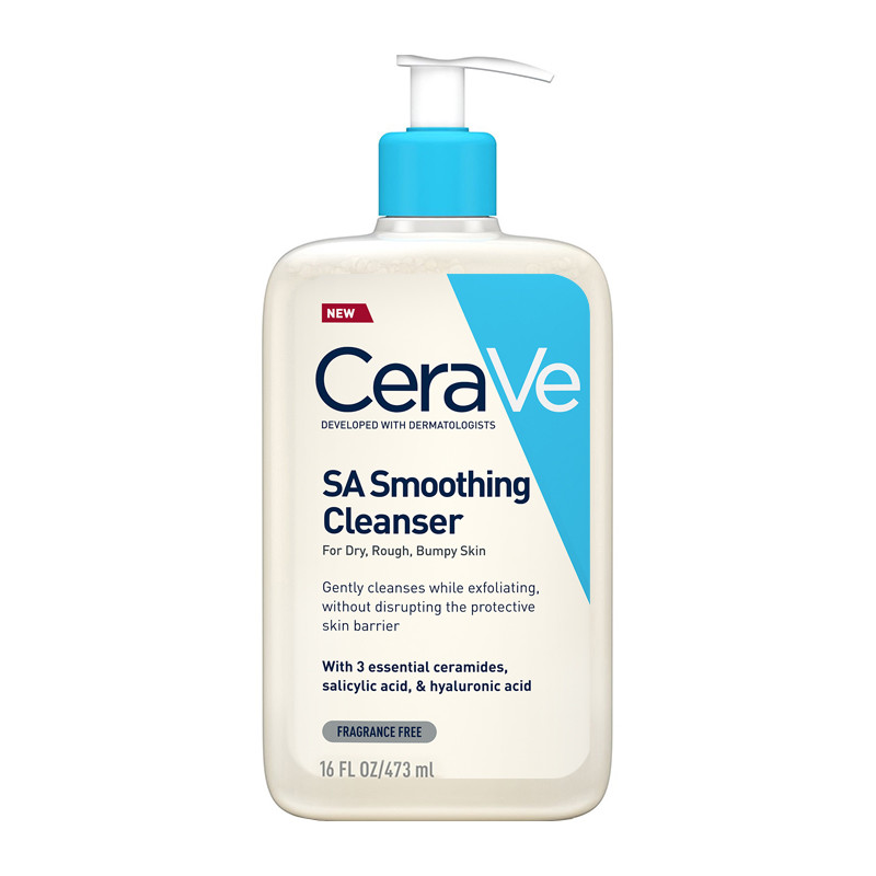 CeraVe SA Smoothing Cleanser Τζελ Καθαρισμού & Απολέπισης της Ξηρής Επιδερμίδας, 473ml