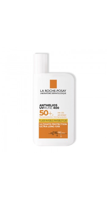 La Roche Posay Anthelios Uvmune 400 Invisible Fluid SPF50+ Αντηλιακό Γαλάκτωμα Προσώπου με Άρωμα, 50ml