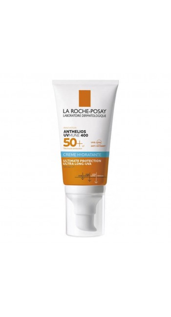 La Roche Posay Anthelios UVMune 400 Hydrating Cream SPF50+ Αντηλιακή Ενυδατική Κρέμα Προσώπου Χωρίς Άρωμα, 50ml