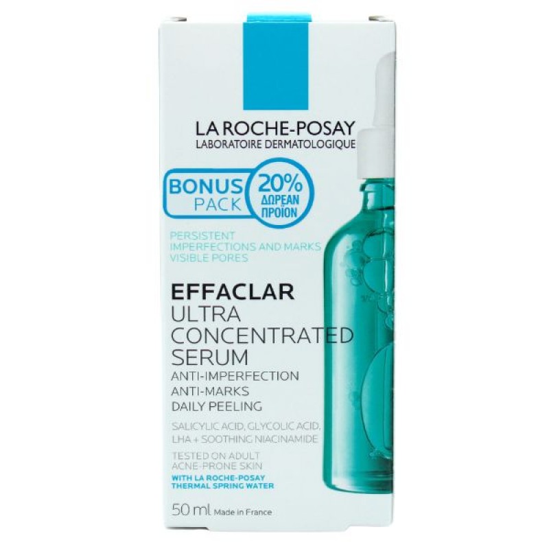 La Roche Posay Effaclar Ultra Concentrated Ορός Προσώπου για Δέρματα με Τάση Ακμής, 50ml