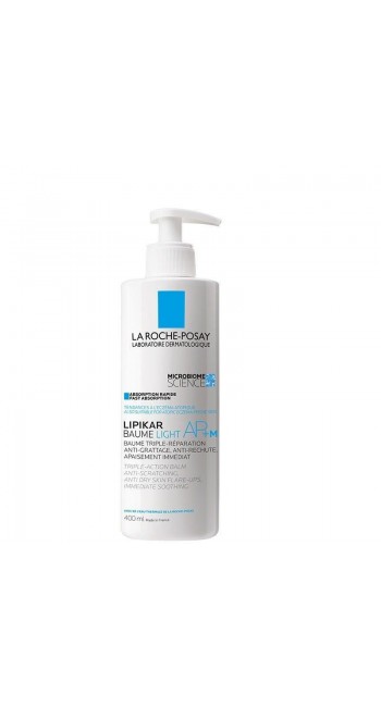 La Roche Possay Lipikar Baume Light AP+M, Μαλακτικό Βάλσαμο Σώματος Αναπλήρωσης Λιπιδίων, Κατά των Ερεθισμών & του Κνησμού 400ml 