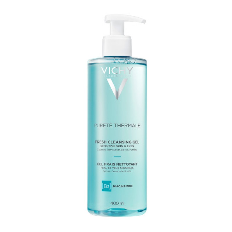 Vichy Purete Thermale Fresh Cleansing Gel Καθαρισμού Προσώπου & Ματιών, 400ml