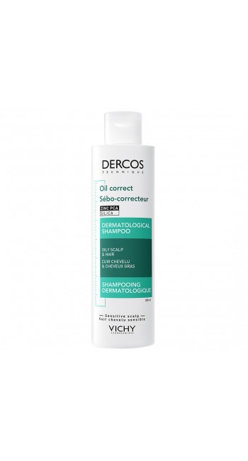 Vichy Dercos Oil Correct Σαμπουάν για Λιπαρά Μαλλιά, 200ml