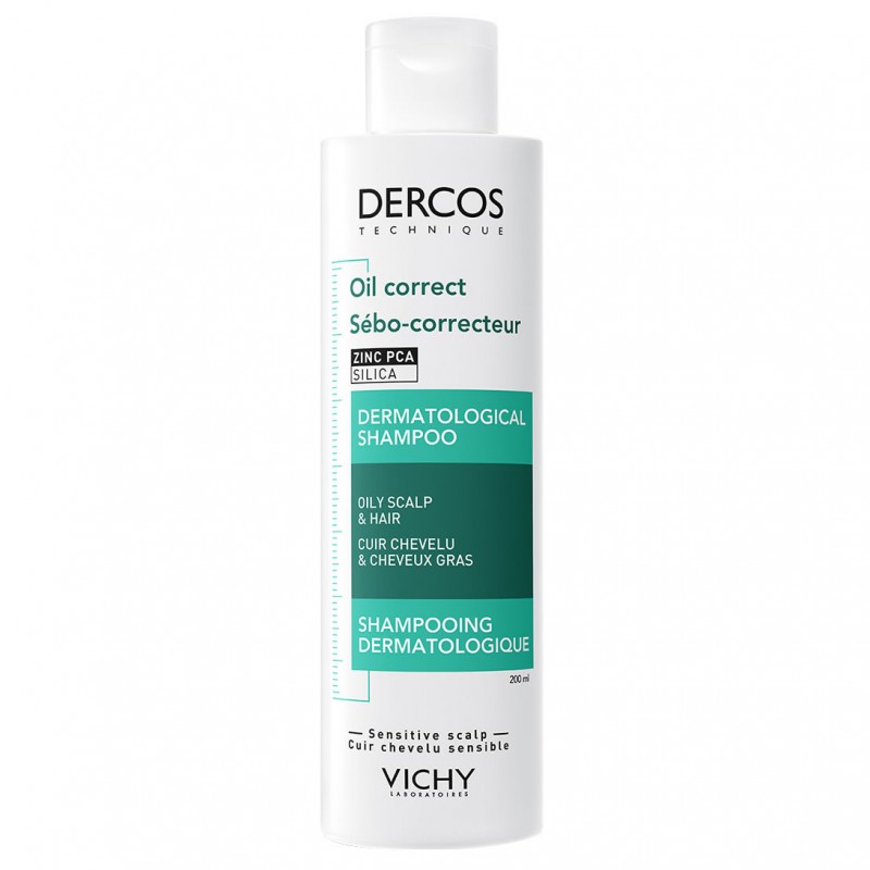 Vichy Dercos Oil Correct Σαμπουάν για Λιπαρά Μαλλιά, 200ml