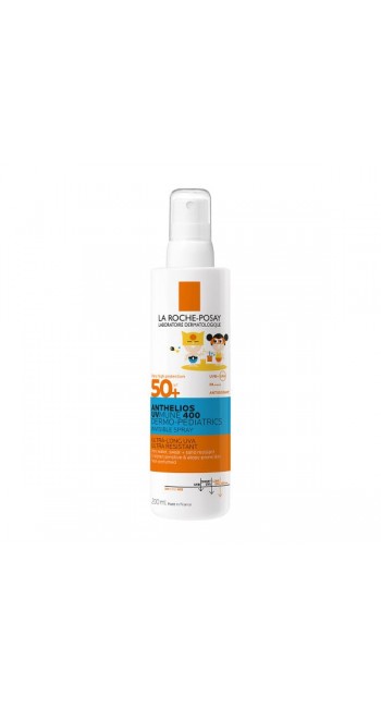 La Roche-Posay Anthelios Uvmune 400 Dermo-Pediatrics Invisible Spray SPF50+ Παιδικό Αντηλιακό Σπρέι για Ευαίσθητο & με Τάση Ατοπίας Δέρμα, 200ml