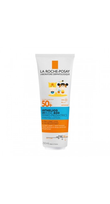 La Roche Posay Anthelios Uvmune 400 Dermo-Pediatrics Hydrating Lotion SPF 50+ Παιδικό Ενυδατικό Αντηλιακό Γαλάκτωμα για Ευαίσθητο & με Τάση Ατοπίας Δέρμα, 250ml