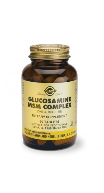 Solgar Glucosamine MSM Complex, 60tabs