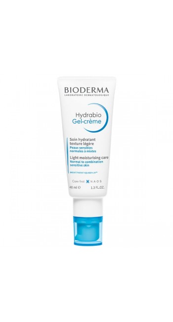 Bioderma Hydrabio Gel-Creme Ελαφριά Ενυδατική Κρέμα Αφυδατωμένο Ευαίσθητο Δέρμα για Κανονικές προς Μικτές Επιδερμίδες, 40ml