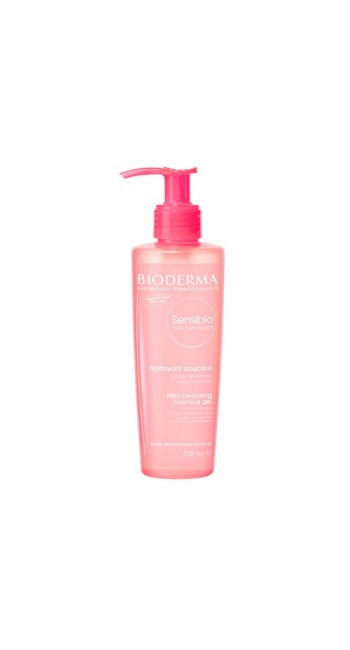 Bioderma Sensibio Gel Moussant Απαλό Τζελ Καθαρισμού & Αφαίρεσης Μακιγιάζ για Ευαίσθητο Δέρμα, 200ml