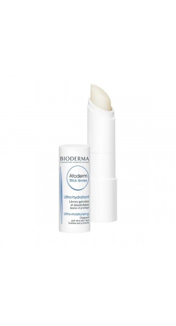 Bioderma Atoderm Stick Levres Εξαιρετικά Ενυδατικό Stick Χειλιών για Κανονικό προς Πολύ Ξηρό Δέρμα, με Γεύση Βατόμουρο 4gr