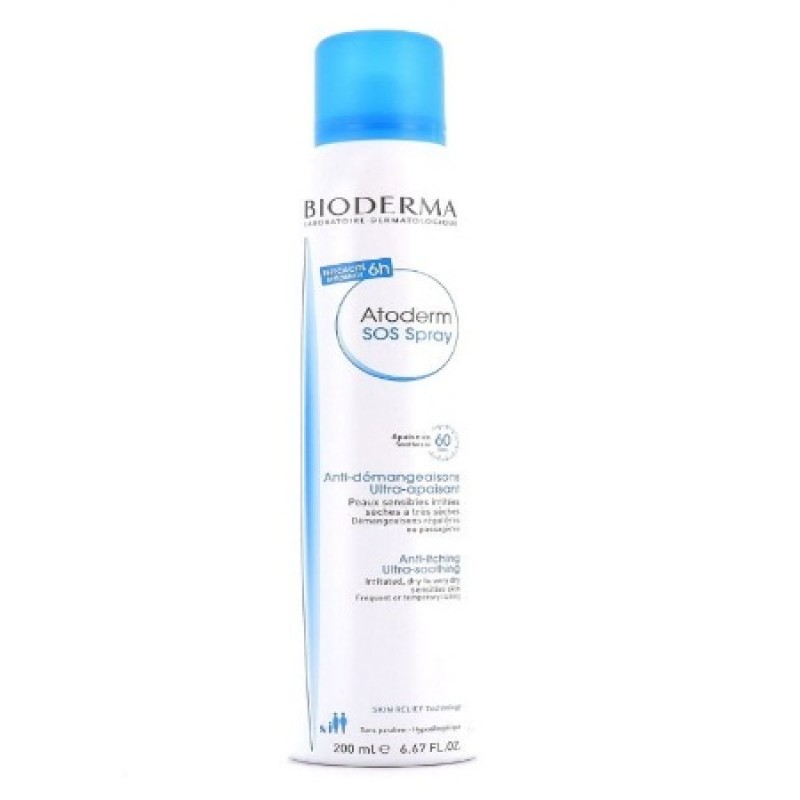 Bioderma Atoderm SOS Spray με Αντικνησμώδη Καταπραϋντική Δράση για Πολύ Ξηρό & Ευαίσθητο Δέρμα, 200ml