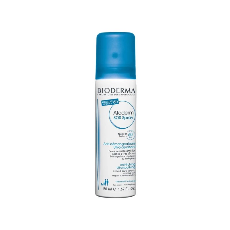 Bioderma Atoderm SOS Spray για τον Κνησμό, 50ml 