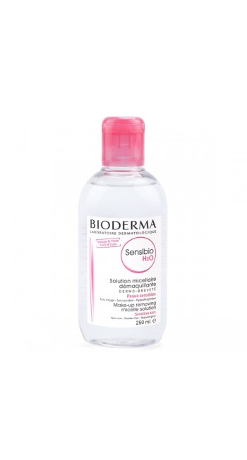 Bioderma Sensibio H2O Νερό Καθαρισμού Micellaire Καταπραϋντικό Αφαιρεί το Μακιγιάζ & Απαλάσσει από Ρύπους, Κατάλληλο για Πρόσωπο,Μάτια & Χείλη για Ευαίσθητο Δέρμα, 250ml