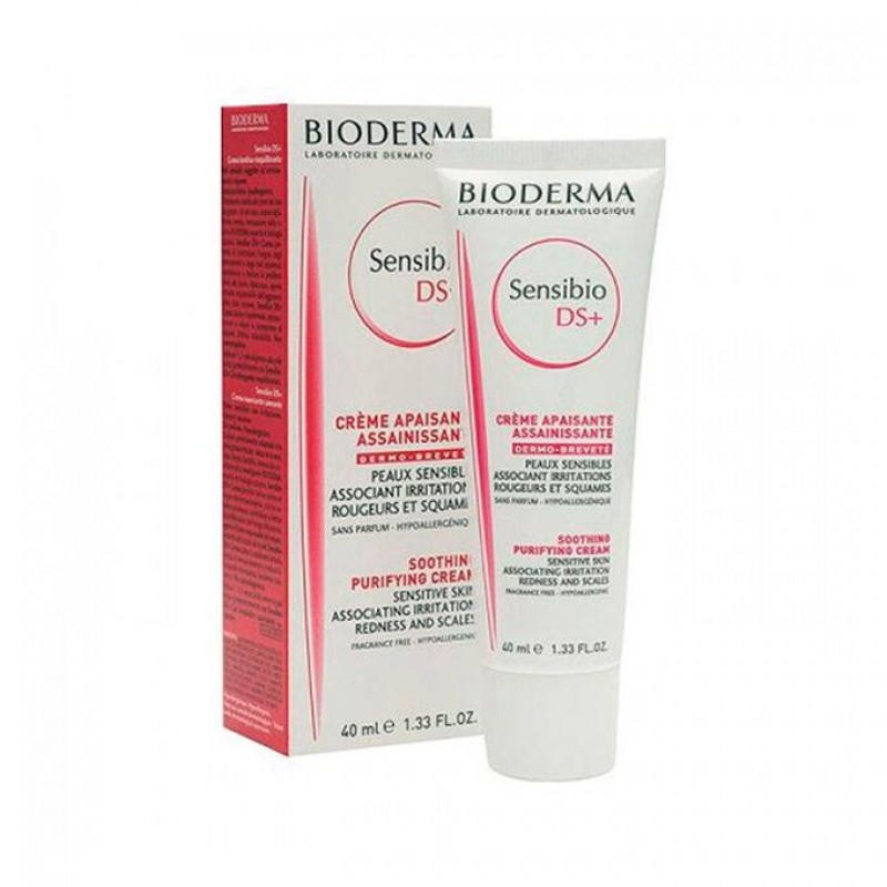 Bioderma Sensibio Ds Plus Creme - Κρέμα Περιποίησης για Επιδερμίδες με Λιπαρότητα και Απολέπιση, 40ml