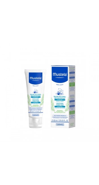 Mustela Soothing Chest Rub Κρέμα Εντριβής Στήθους, 40ml