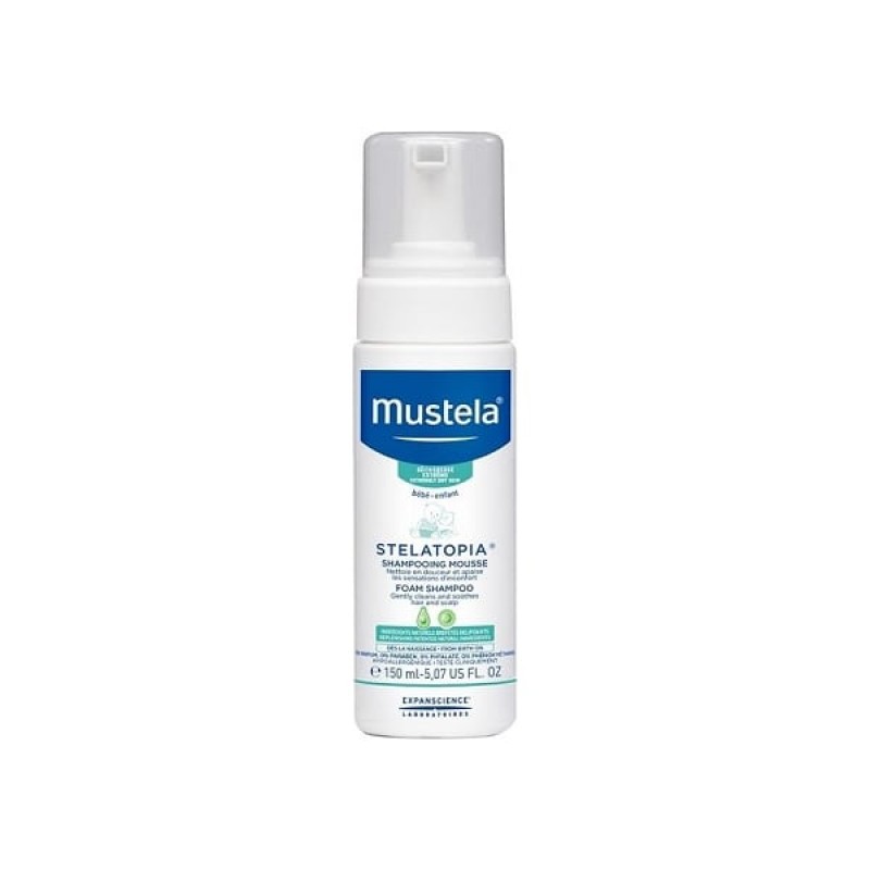 Mustela Stelatopia Foam Shampoo Σαμπουάν σε μορφή Aφρού, 150ml