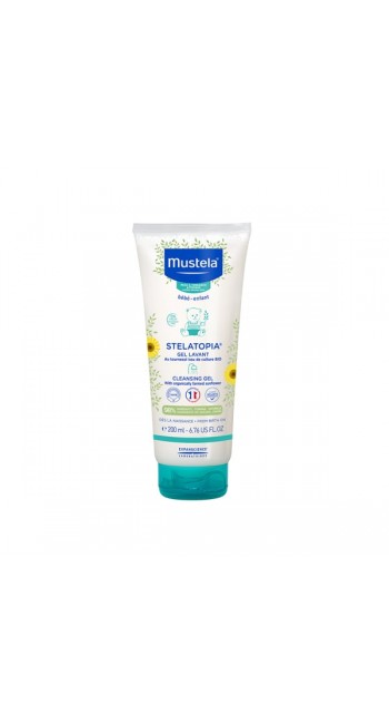 Mustela Stelatopia Gel Lavant Cleansing Gel Αφροντούς Για Σώμα & Μαλλιά, 200ml