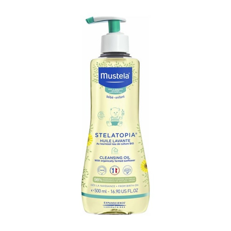 Mustela Bebe Stelatopia Λάδι Καθαρισμού, 500ml