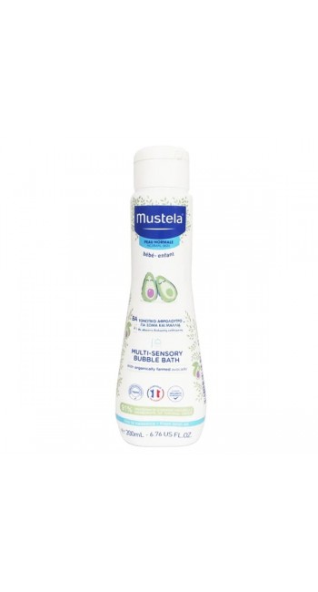 Mustela Bebe Multi Sensory Bubble Bath Βρεφικό Τονωτικό Αφρόλουτρο, 200ml