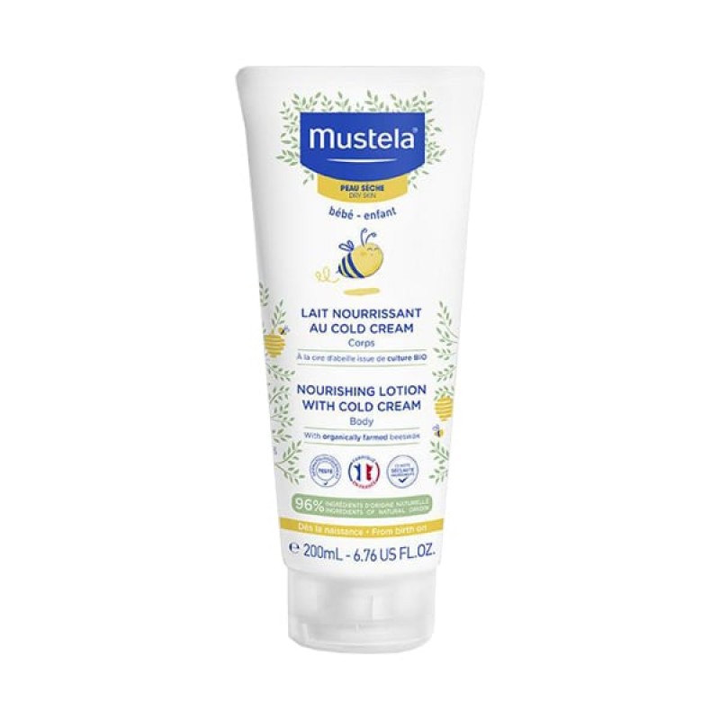 Mustela Nourishing Lotion & Cold Cream Κρέμα Ενυδάτωσης Σώματος, 200ml