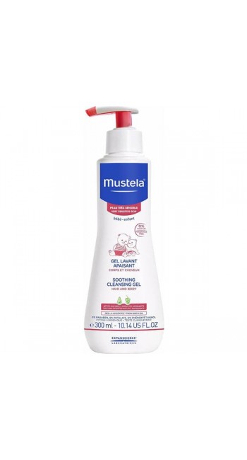 Mustela Soothing Cleansing Gel Καταπραϋντικό Καθαριστικό Τζελ για Μαλλιά & Σώμα, 300ml