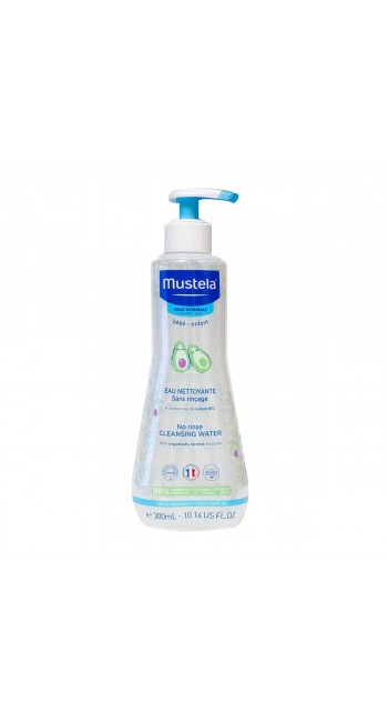 Mustela Bebe Νερό Καθαρισμού Χωρίς Ξέβγαλμα Για Πρόσωπο & Περιοχή Πάνας Για Κανονικό Δέρμα, 300ml