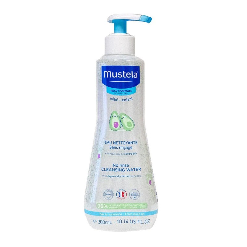 Mustela Bebe Νερό Καθαρισμού Χωρίς Ξέβγαλμα Για Πρόσωπο & Περιοχή Πάνας Για Κανονικό Δέρμα, 300ml