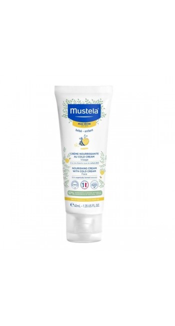 Mustela Bebe Nourishing Cream With Cold Cream Κρέμα Ενυδάτωσης Προσώπου για Ξηρό Δέρμα, 40ml 