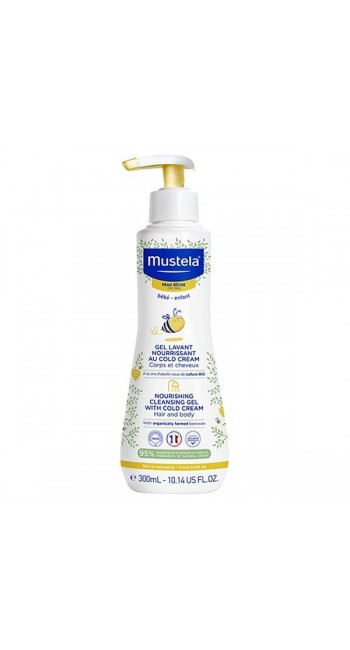 Mustela Nourishing Cleansing Gel With Cold Cream Ενυδατικό Αφροντούς για Σώμα & Μαλλιά για Ξηρό Δέρμα, 300ml