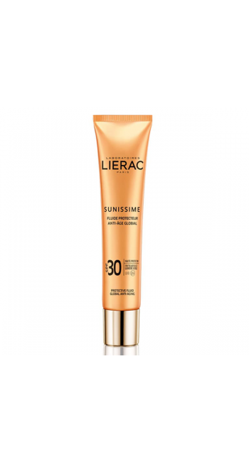 Lierac Sunissime Fluide Protect Energisant Anti-Age Global SPF30 Λεπτόρρευστη Αντηλιακή Κρέμα Προσώπου Ολικής Αντιγήρανσης, 40ml