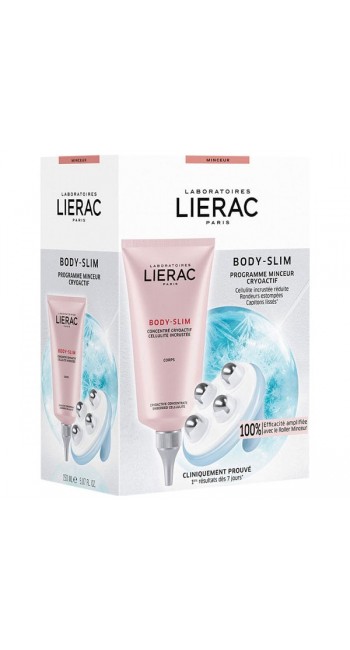 Lierac Body Slim Πακέτο Προσφοράς Αδυνατίσματος με Concentrate Cryoactif Συμπυκνωμένος Ορός για Εγκατεστημένη Κυτταρίτιδα, 150ml & Slimming Roller, 1τεμ