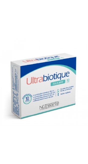 Nutrisante Ultrabiotique Equilibre 10 Days Προβιοτικά Στελέχη για Αγωγή 10 Ημερών, 10 κάψουλες