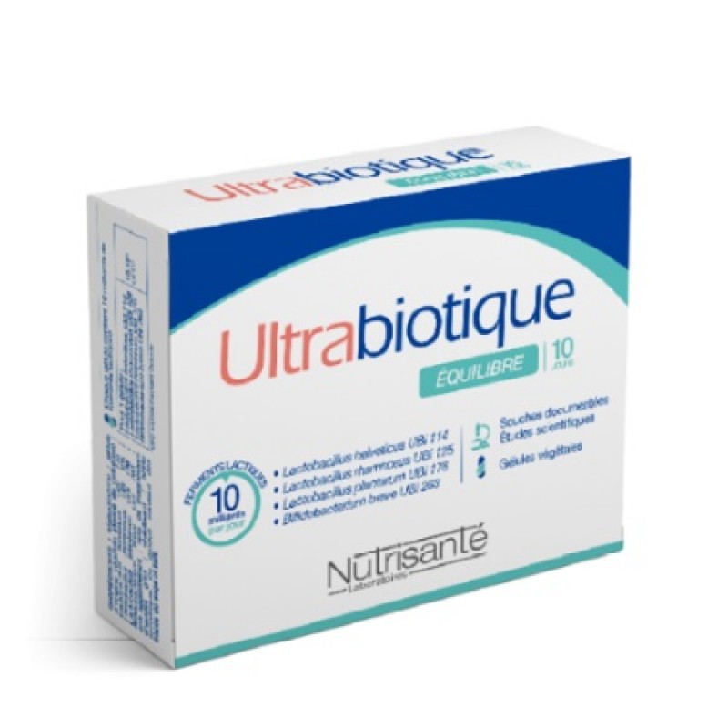 Nutrisante Ultrabiotique Equilibre 10 Days Προβιοτικά Στελέχη για Αγωγή 10 Ημερών, 10 κάψουλες