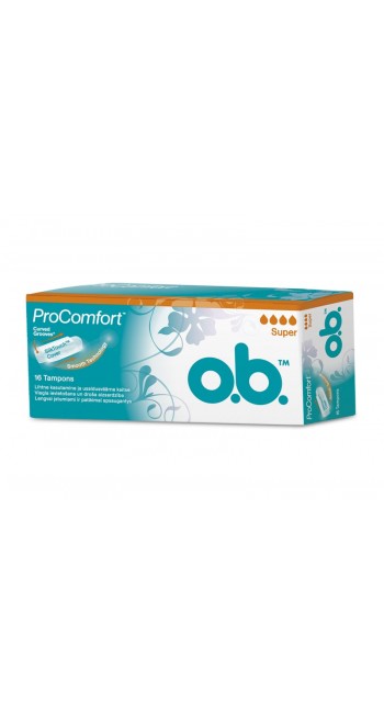 O.B ProComfort Super Ταμπόν Μέτριας έως Μεγάλη Ροής, 16 τεμάχια 