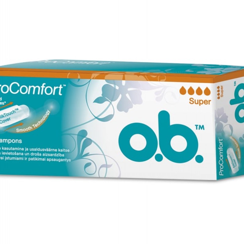 O.B ProComfort Super Ταμπόν Μέτριας έως Μεγάλη Ροής, 16 τεμάχια 