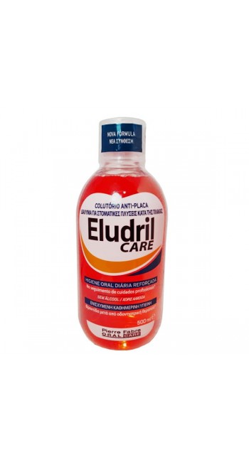 Elgydium Eludril Care, Διάλυμα Για Στοματικές Πλύσεις Κατά Της Πλάκας, 500ml